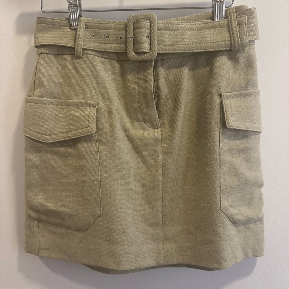 Green Cargo Belted Express Skirt